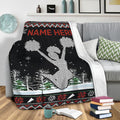 Ohaprints-Fleece-Sherpa-Blanket-Christmas-Cheerleading-Cheerleader-Girl-Ugly-Pattern-Custom-Personalized-Name-Soft-Throw-Blanket-1932-Sherpa Blanket