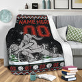 Ohaprints-Fleece-Sherpa-Blanket-Christmas-Volleyball-Player-Ugly-Pattern-Custom-Personalized-Name-Number-Soft-Throw-Blanket-1934-Sherpa Blanket