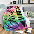 Ohaprints-Fleece-Sherpa-Blanket-Cheer-Vibes-Girl'S-Cheerleading-Tie-Dye-Velveteen-Gift-For-Cheerleading-Soft-Throw-Blanket-2136-Sherpa Blanket