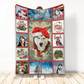 Ohaprints-Fleece-Sherpa-Blanket-Siberian-Husky-Gorgeous-Merry-Christmas-Dog-Reindeer-Xmas-Soft-Throw-Blanket-2140-Fleece Blanket