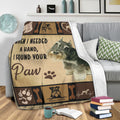 Ohaprints-Fleece-Sherpa-Blanket-Miniature-Schnauzer-Dog-Throw-When-I-Needed-A-Hand-I-Found-Your-Paw-Soft-Throw-Blanket-2144-Sherpa Blanket