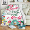 Ohaprints-Fleece-Sherpa-Blanket-Greater-Is-He-John-4:4-God-Jesus-Bible-Verse-Christian-Flower-White-Soft-Throw-Blanket-2145-Fleece Blanket