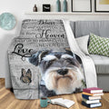 Ohaprints-Fleece-Sherpa-Blanket-Schnauzer-Dog-When-You-Belive-Beyond-What-Your-Eyes-Can-See-Soft-Throw-Blanket-2146-Sherpa Blanket