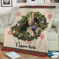 Ohaprints-Fleece-Sherpa-Blanket-Dragonfly-Wearing-Christmas-Hat-Wreath-Custom-Personalized-Name-Soft-Throw-Blanket-1950-Sherpa Blanket