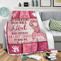 Ohaprints-Fleece-Sherpa-Blanket-Once-Upon-A-Time-There-Was-A-Girl-Breast-Cancer-Awareness-Pink-Ribbon-Soft-Throw-Blanket-2148-Sherpa Blanket