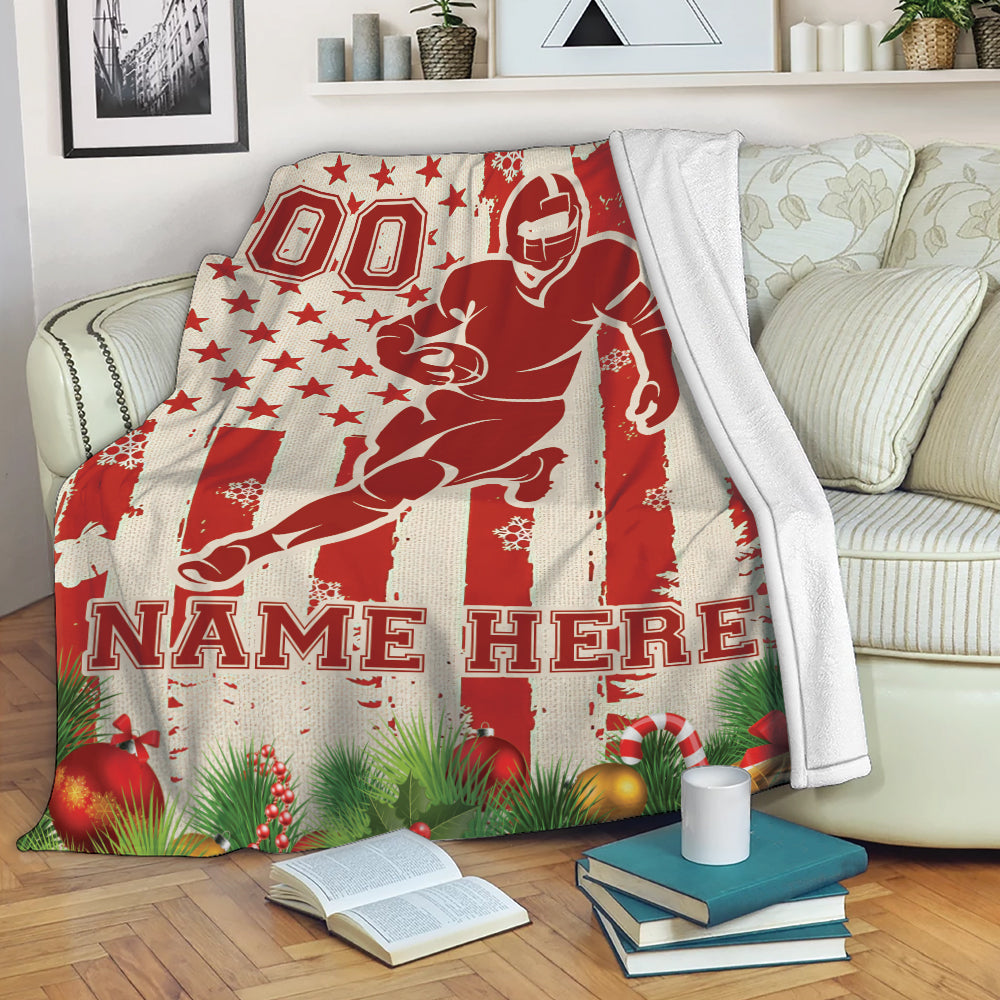 Ohaprints-Fleece-Sherpa-Blanket-American-Football-Player-Christmas-Custom-Personalized-Name-Number-Soft-Throw-Blanket-1994-Fleece Blanket