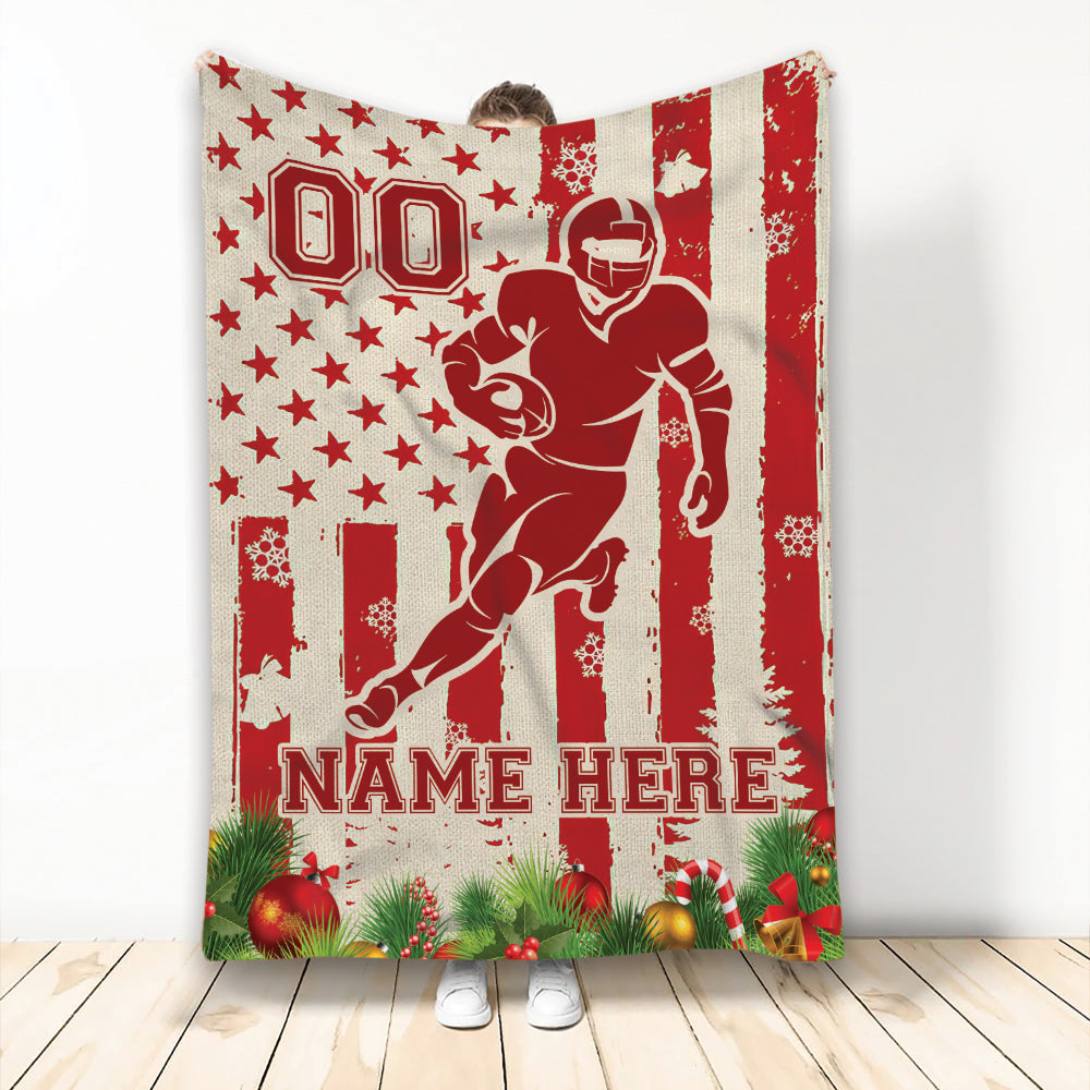 Ohaprints-Fleece-Sherpa-Blanket-American-Football-Player-Christmas-Custom-Personalized-Name-Number-Soft-Throw-Blanket-1994-Fleece Blanket