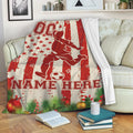 Ohaprints-Fleece-Sherpa-Blanket-Soccer-Player-Christmas-American-Flag-Custom-Personalized-Name-Number-Soft-Throw-Blanket-1995-Fleece Blanket