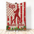 Ohaprints-Fleece-Sherpa-Blanket-Softball-Player-Christmas-American-Flag-Custom-Personalized-Name-Number-Soft-Throw-Blanket-1997-Fleece Blanket