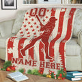 Ohaprints-Fleece-Sherpa-Blanket-Softball-Player-Christmas-American-Flag-Custom-Personalized-Name-Number-Soft-Throw-Blanket-1997-Sherpa Blanket