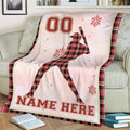 Ohaprints-Fleece-Sherpa-Blanket-Baseball-Player-Red-Plaid-Christmas-Gift-Custom-Personalized-Name-Number-Soft-Throw-Blanket-2003-Sherpa Blanket