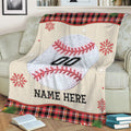 Ohaprints-Fleece-Sherpa-Blanket-Baseball-Ball-Christmas-Plaid-Unique-Gift-Custom-Personalized-Name-Number-Soft-Throw-Blanket-2008-Sherpa Blanket