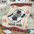 Ohaprints-Fleece-Sherpa-Blanket-Soccer-Ball-Christmas-Plaid-Gift-For-Fan-Lover-Custom-Personalized-Name-Number-Soft-Throw-Blanket-2011-Sherpa Blanket