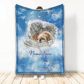 Ohaprints-Fleece-Sherpa-Blanket-Shih-Tzu-Shitzu-Sleeping-Angel-Wing-Pet-Dog-Memorials-Custom-Personalized-Name-Soft-Throw-Blanket-2013-Fleece Blanket