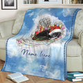 Ohaprints-Fleece-Sherpa-Blanket-Boston-Terrier-Sleeping-Angel-Wing-Pet-Dog-Memorials-Custom-Personalized-Name-Soft-Throw-Blanket-2014-Sherpa Blanket