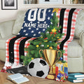 Ohaprints-Fleece-Sherpa-Blanket-Soccer-American-Flag-Christmas-Tree-Gift-Custom-Personalized-Name-Number-Soft-Throw-Blanket-2036-Sherpa Blanket