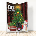 Ohaprints-Fleece-Sherpa-Blanket-Christmas-Tree-American-Football-Flag-Gift-Custom-Personalized-Name-Number-Soft-Throw-Blanket-2039-Fleece Blanket