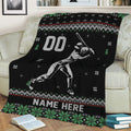 Ohaprints-Fleece-Sherpa-Blanket-Baseball-Player-Christmas-Ugly-Pattern-Gift-Custom-Personalized-Name-Number-Soft-Throw-Blanket-2041-Sherpa Blanket