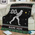 Ohaprints-Fleece-Sherpa-Blanket-Softball-Player-Christmas-Ugly-Pattern-Gift-Custom-Personalized-Name-Number-Soft-Throw-Blanket-2042-Sherpa Blanket