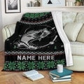 Ohaprints-Fleece-Sherpa-Blanket-Fishing-Christmas-Ugly-Pattern-Gift-For-Fisherman-Custom-Personalized-Name-Soft-Throw-Blanket-2049-Fleece Blanket