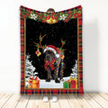 Ohaprints-Fleece-Sherpa-Blanket-Cane-Corso-Christmas-Hat-With-String-Christmas-Tree-Snowflake-Unique-Gift-Soft-Throw-Blanket-2054-Fleece Blanket