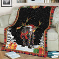 Ohaprints-Fleece-Sherpa-Blanket-Cane-Corso-Christmas-Hat-With-String-Christmas-Tree-Snowflake-Unique-Gift-Soft-Throw-Blanket-2054-Sherpa Blanket