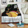 Ohaprints-Fleece-Sherpa-Blanket-Softball-Ball-Reindeer-Christmas-Custom-Personalized-Name-Number-Soft-Throw-Blanket-2092-Fleece Blanket