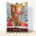 Ohaprints-Fleece-Sherpa-Blanket-Goldendoodle-With-Santa-Hat-Christmas-Gift-Box-Custom-Personalized-Name-Soft-Throw-Blanket-2120-Fleece Blanket