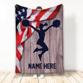 Ohaprints-Fleece-Sherpa-Blanket-Cheerleading-Cheerleader-American-Flag-Custom-Personalized-Name-Soft-Throw-Blanket-2167-Fleece Blanket