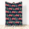 Ohaprints-Fleece-Sherpa-Blanket-Red-Truck-Pine-Tree-Christmas-Gift-Custom-Personalized-Name-Soft-Throw-Blanket-1963-Fleece Blanket