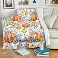 Ohaprints-Fleece-Sherpa-Blanket-Fall-Autumn-Pumpkins-Leaves-Harves-Custom-Personalized-Name-Soft-Throw-Blanket-1979-Fleece Blanket