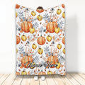 Ohaprints-Fleece-Sherpa-Blanket-Fall-Autumn-Pumpkins-Leaves-Harves-Custom-Personalized-Name-Soft-Throw-Blanket-1979-Fleece Blanket