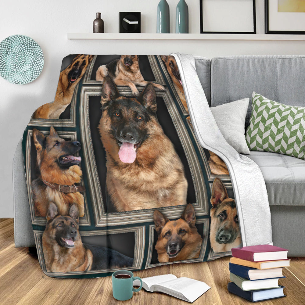 Ohaprints-Fleece-Sherpa-Blanket-German-Shepherd-Dog-Shepherd-Lovers-Gifts-Soft-Throw-Blanket-2152-Sherpa Blanket