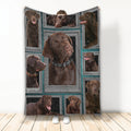 Ohaprints-Fleece-Sherpa-Blanket-Labrador-Funny-Beautiful-Chocolate-Faces-Soft-Throw-Blanket-2153-Fleece Blanket