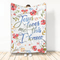 Ohaprints-Fleece-Sherpa-Blanket-Jesus-Loves-Me-This-I-Know-Lovely-Gift-Soft-Throw-Blanket-2157-Fleece Blanket