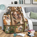 Ohaprints-Fleece-Sherpa-Blanket-Funny-English-Bulldog-Puppy-Dog-Lover-Soft-Throw-Blanket-2164-Sherpa Blanket