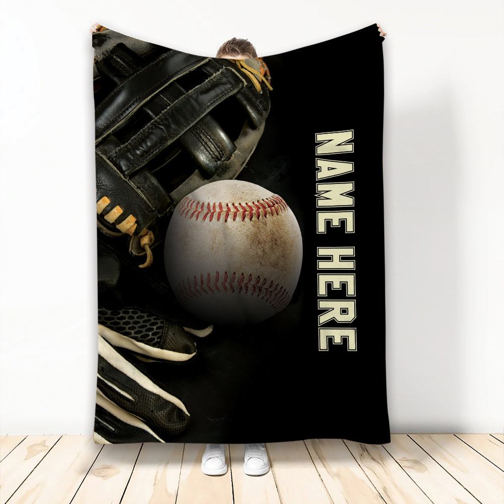 Ohaprints-Fleece-Sherpa-Blanket-Baseball-Player-Fan-Ball-Unique-Gift-For-Baseball-Fan-Custom-Personalized-Name-Soft-Throw-Blanket-2071-Fleece Blanket