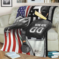 Ohaprints-Fleece-Sherpa-Blanket-Baseball-Player-Christian-American-Flag-Cross-Custom-Personalized-Name-Number-Soft-Throw-Blanket-2073-Sherpa Blanket