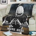 Ohaprints-Fleece-Sherpa-Blanket-American-Football-Player-Sports-Unique-Gift-Custom-Personalized-Name-Soft-Throw-Blanket-2076-Sherpa Blanket