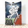 Ohaprints-Fleece-Sherpa-Blanket-American-Football-Field-Pattern-Sports-Gift-Custom-Personalized-Name-Number-Soft-Throw-Blanket-2082-Fleece Blanket