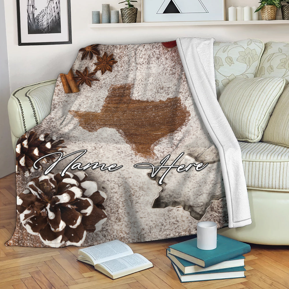 Ohaprints-Fleece-Sherpa-Blanket-Texas-Flag-Wild-West-Western-Custom-Personalized-Name-Soft-Throw-Blanket-2097-Fleece Blanket