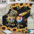 Ohaprints-Fleece-Sherpa-Blanket-God-Says-You-Are-Faith-Jesus-Butterfly-Sunflower-Gift-Soft-Throw-Blanket-2184-Sherpa Blanket