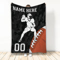 Ohaprints-Fleece-Sherpa-Blanket-American-Football-Black-Camo-Pattern-Gifts-Custom-Personalized-Name-Number-Soft-Throw-Blanket-2207-Fleece Blanket