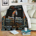 Ohaprints-Fleece-Sherpa-Blanket-Native-American-Pride-Indigenous-Indian-Boho-Pattern-Custom-Personalized-Name-Soft-Throw-Blanket-2218-Fleece Blanket