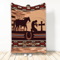 Ohaprints-Fleece-Sherpa-Blanket-Cowboy-Horse-Lover-Pray-Gift-For-Western-Cowgirl-Custom-Personalized-Name-Soft-Throw-Blanket-2220-Fleece Blanket