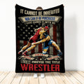 Ohaprints-Fleece-Sherpa-Blanket-Wrestling-Lover-It-Cannot-Be-Inherited-Wrestler-Title-For-Boy-Man-Soft-Throw-Blanket-1156-Sherpa Blanket