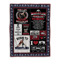 Ohaprints-Fleece-Sherpa-Blanket-Patchwork-Born-To-Wrestling-Gift-For-Wrestler-Wrestling-Lover-Fan-Soft-Throw-Blanket-363-Fleece Blanket