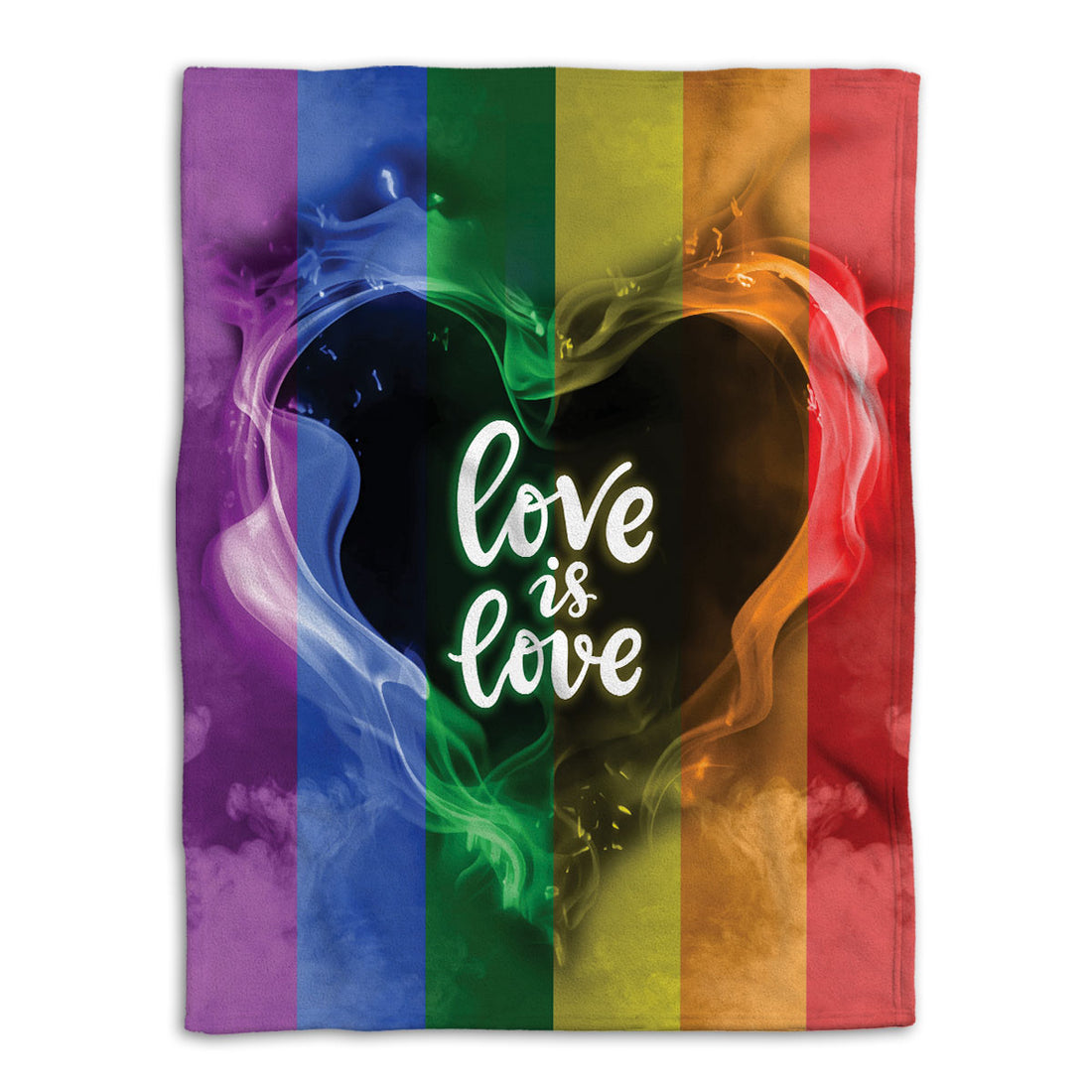 Ohaprints-Fleece-Sherpa-Blanket-Love-Is-Love-Rainbow-Flag-Heart-Lgbt-Gay-Lesbian-Pride-Soft-Throw-Blanket-1132-Fleece Blanket