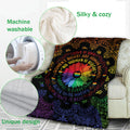 Ohaprints-Fleece-Sherpa-Blanket-Mandala-Pattern-Love-Is-Love-Rainbow-Sunflower-Lgbt-Pride-Gay-Lesbian-Soft-Throw-Blanket-539-Fleece Blanket