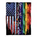 Ohaprints-Fleece-Sherpa-Blanket-American-Us-Rainbow-Flag-Lgbt-Gay-Lesbian-Soft-Throw-Blanket-583-Fleece Blanket